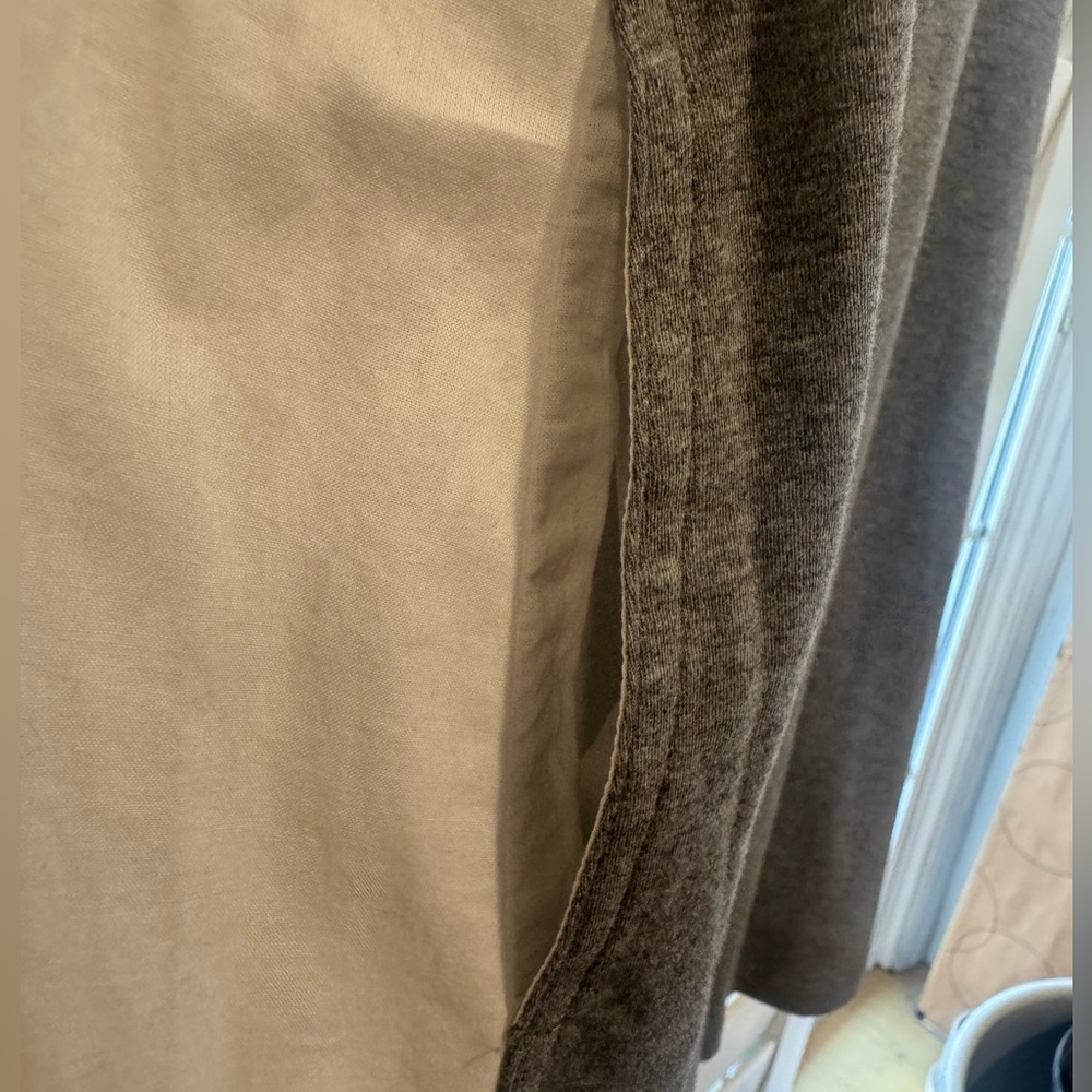 THEORY NWT Morbin Classic Tee T Shirt Dress Cotton M White Heather Grey - Picture 6 of 7